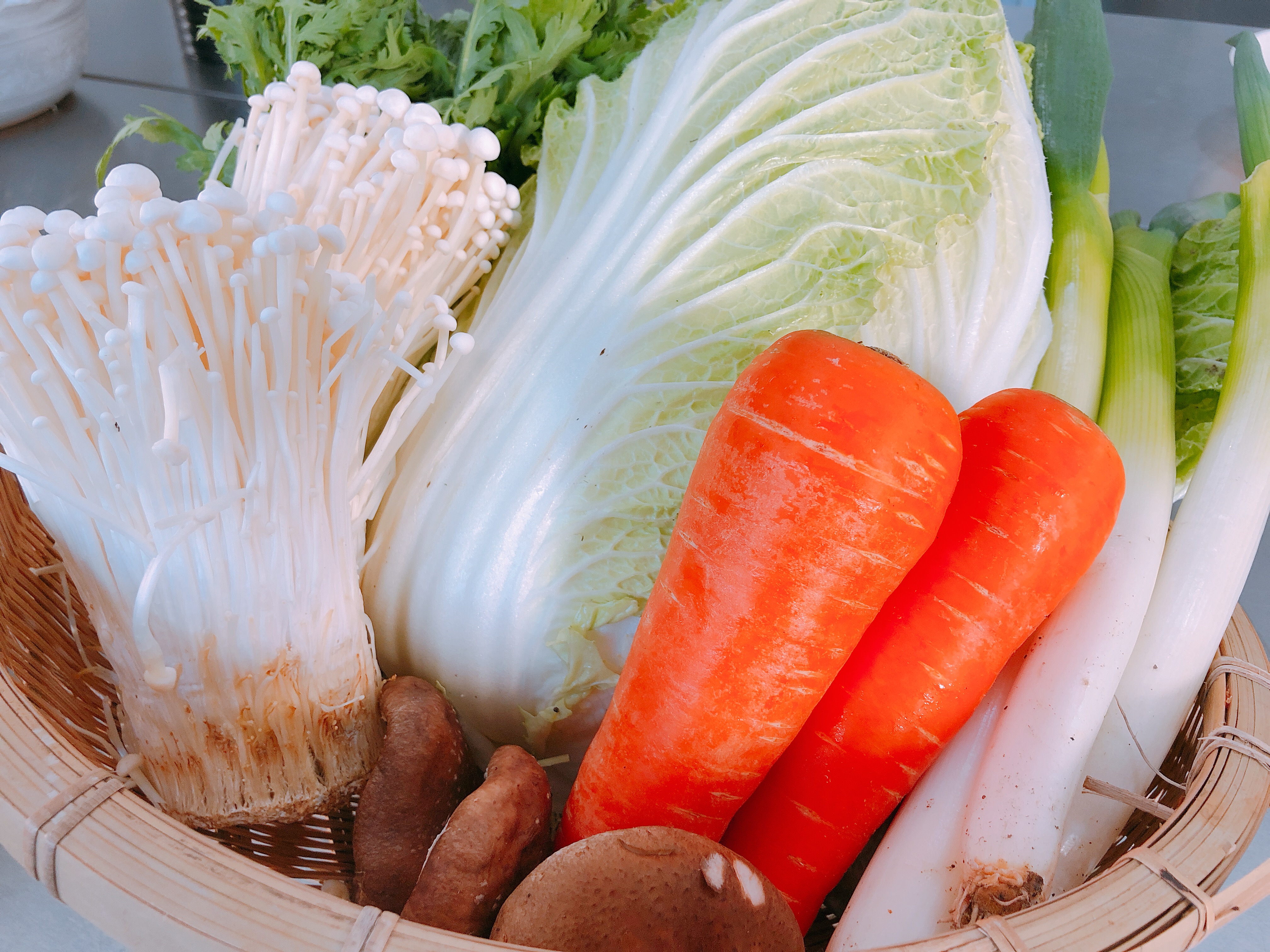 地元で採れた新鮮野菜