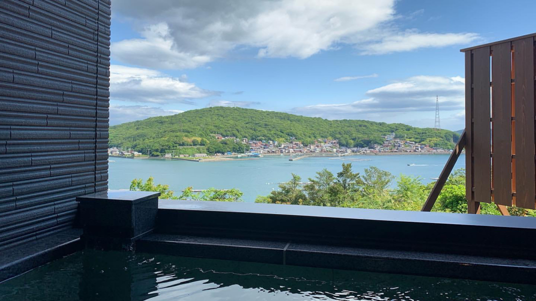 【錆浅葱】露天風呂