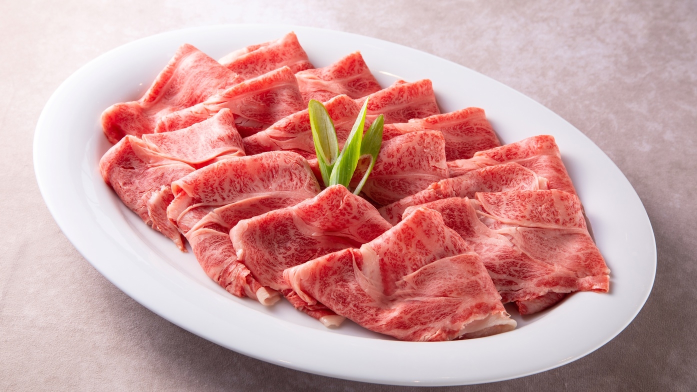 【期間限定】大分が誇る霜降りおおいた和牛の「極上すき焼き付」◆おおいた和牛ステーキの食べ飲み放題