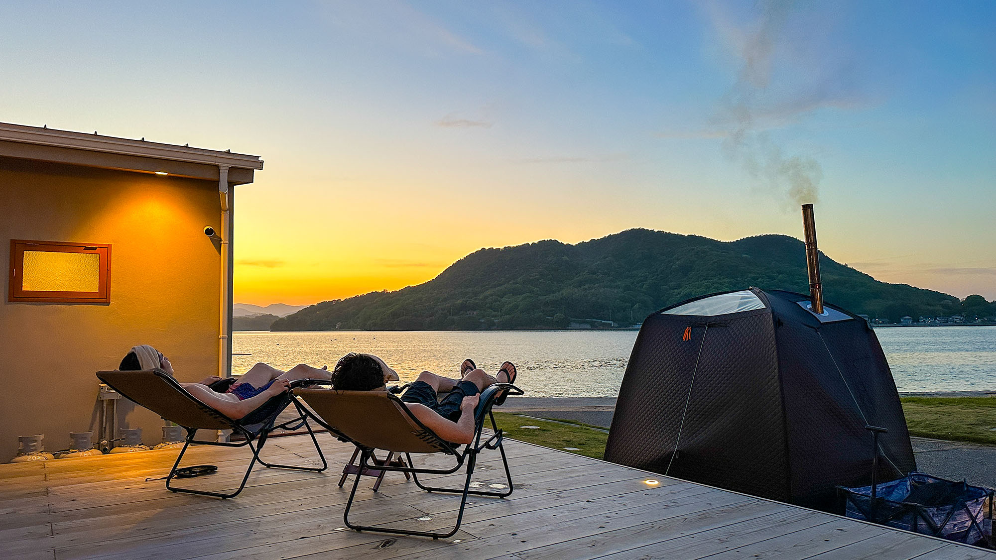 ・【サウナ】夕日を眺めながらのサウナは格別。心に残る体験をお届けします