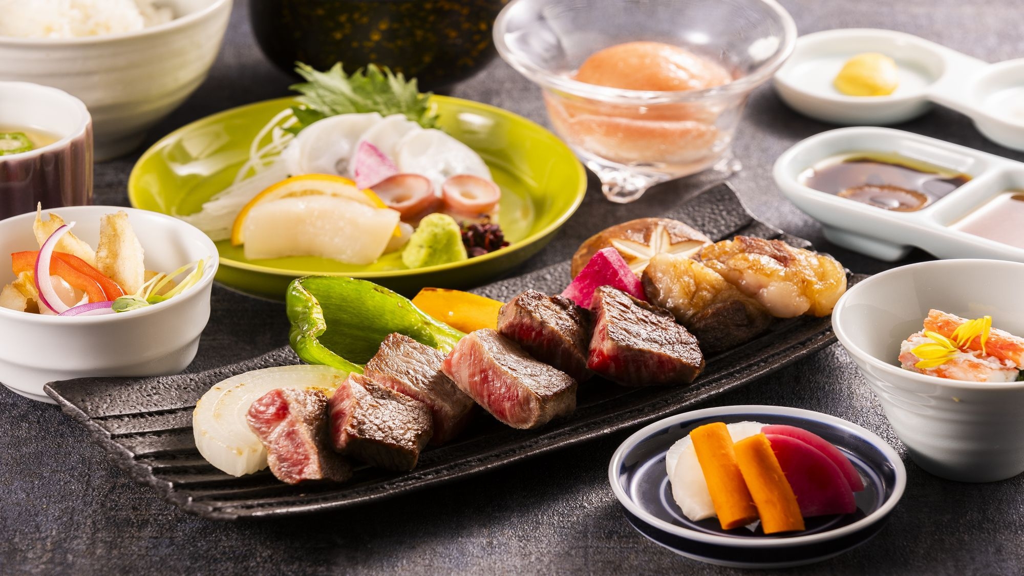 【1泊2食プラン】「ステーキ御膳」のご夕食付き