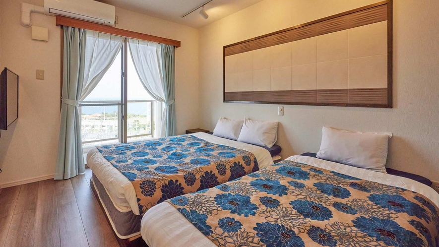 ・【海風・DXファミリー】ベッドルームは2部屋。ご家族様でもご利用いただきやすいお部屋