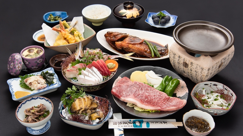 【２食付◆グレードＵＰ】贅沢！ボリュームたっぷり＜壱岐牛ステーキ＞付