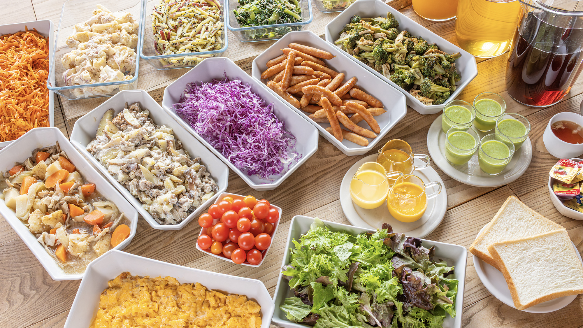 朝食バイキング　おかず一例