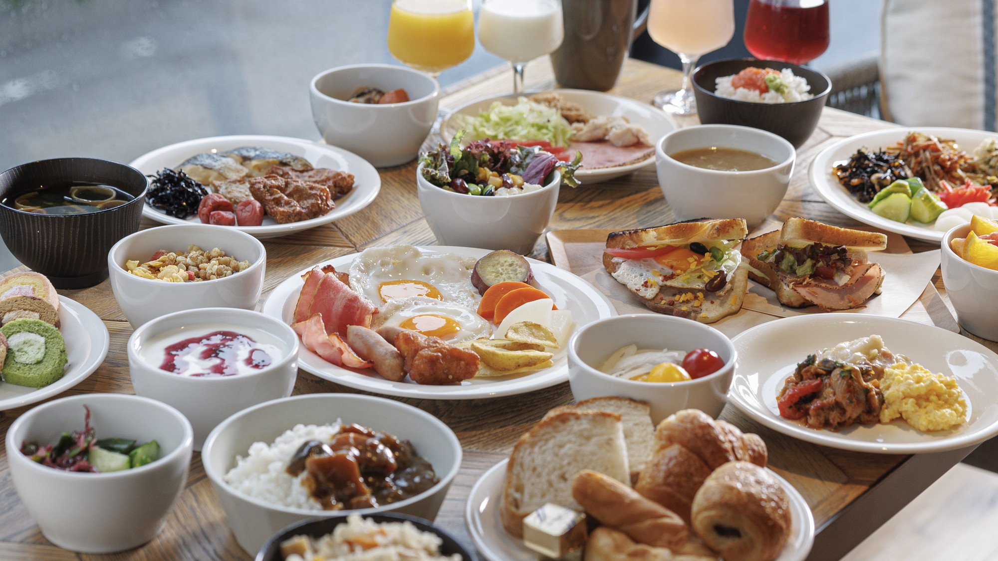 【新朝食】こだわりブッフェ朝食　オリジナルサンドイッチや九州料理をお楽しみください♪