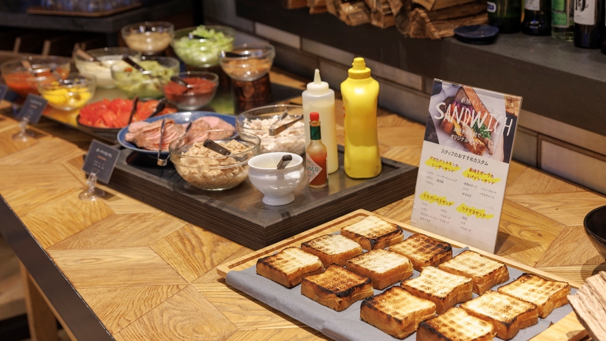 【新朝食】こだわりブッフェ朝食　オリジナルサンドイッチや九州料理をお楽しみください♪
