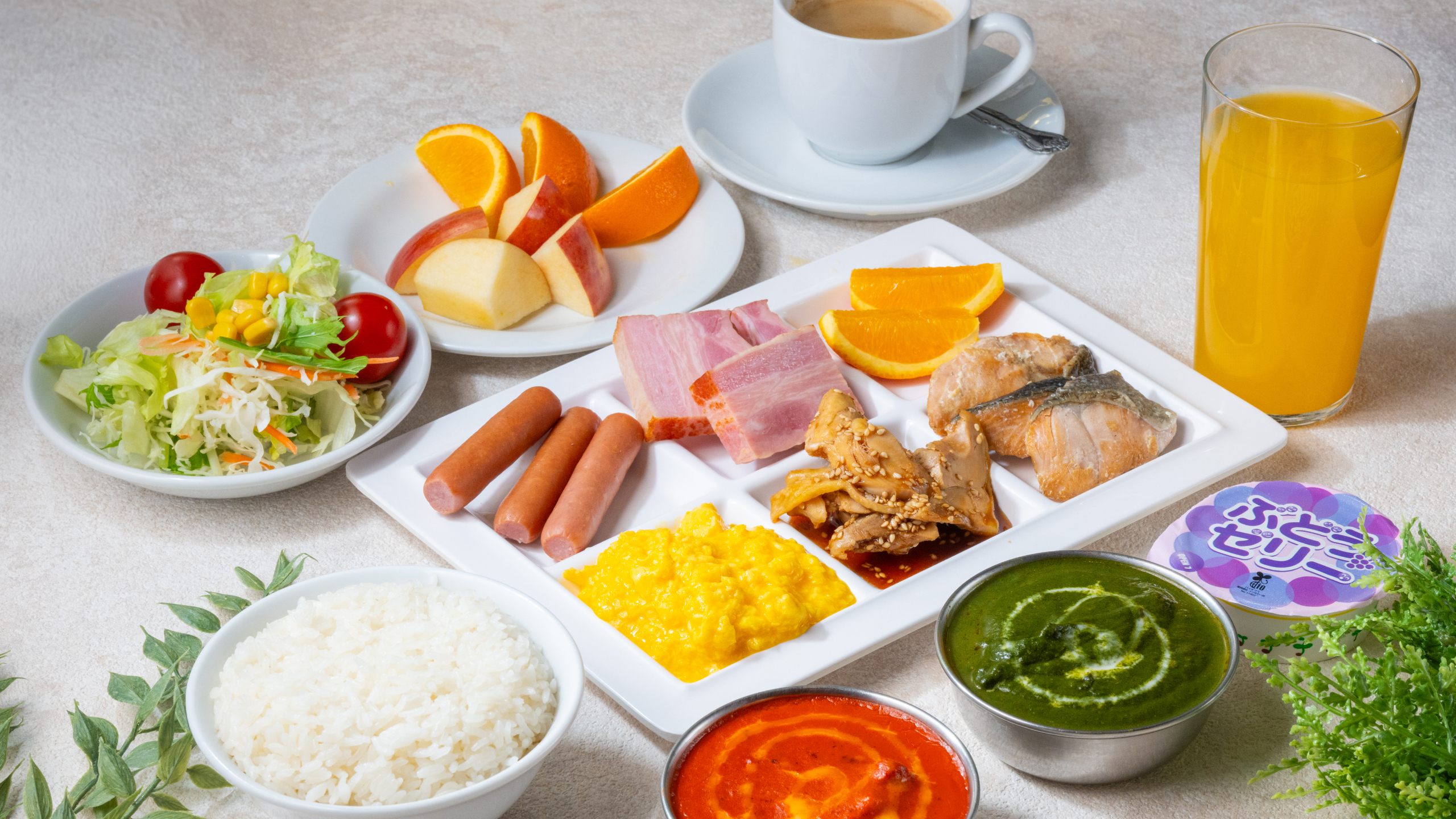 【朝食】盛り付けイメージ