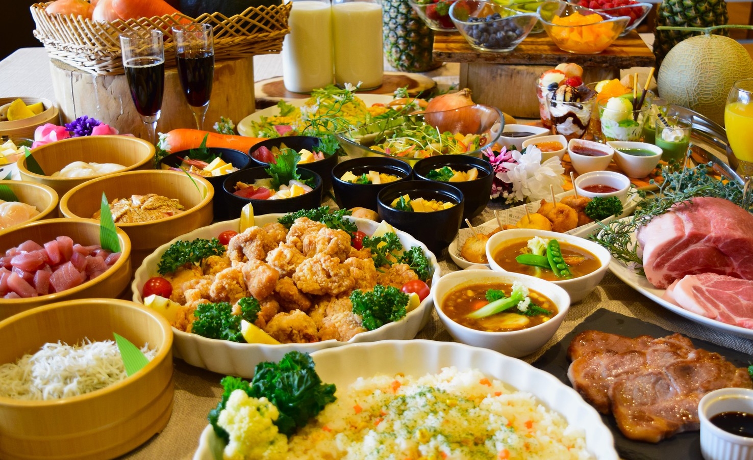 【1泊2食付きプラン】「静岡食の仕事人が創る 100 種類バイキングと源泉かけ流し温泉贅沢プラン