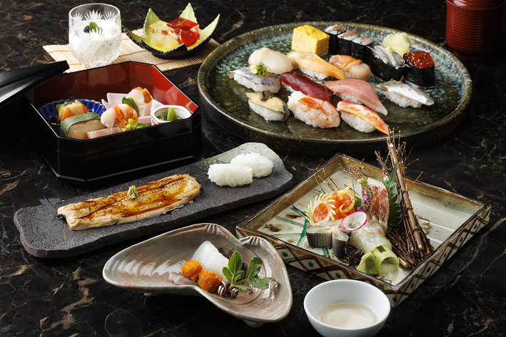 夕朝食付き／特選 寿司コース