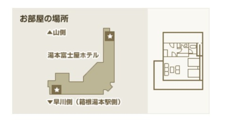 本館　デラックスコーナーツインルーム　間取り図