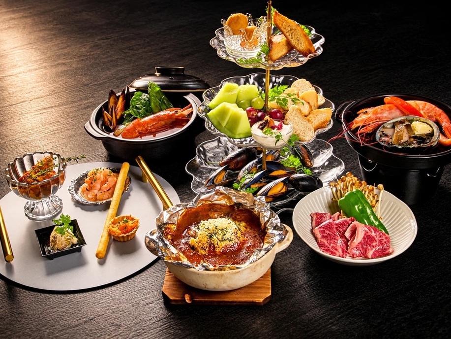 【早割30/一泊2食】鮑・特製ハンバーグの美食堪能。貸切温泉やアクティビティ・フリードリンク付