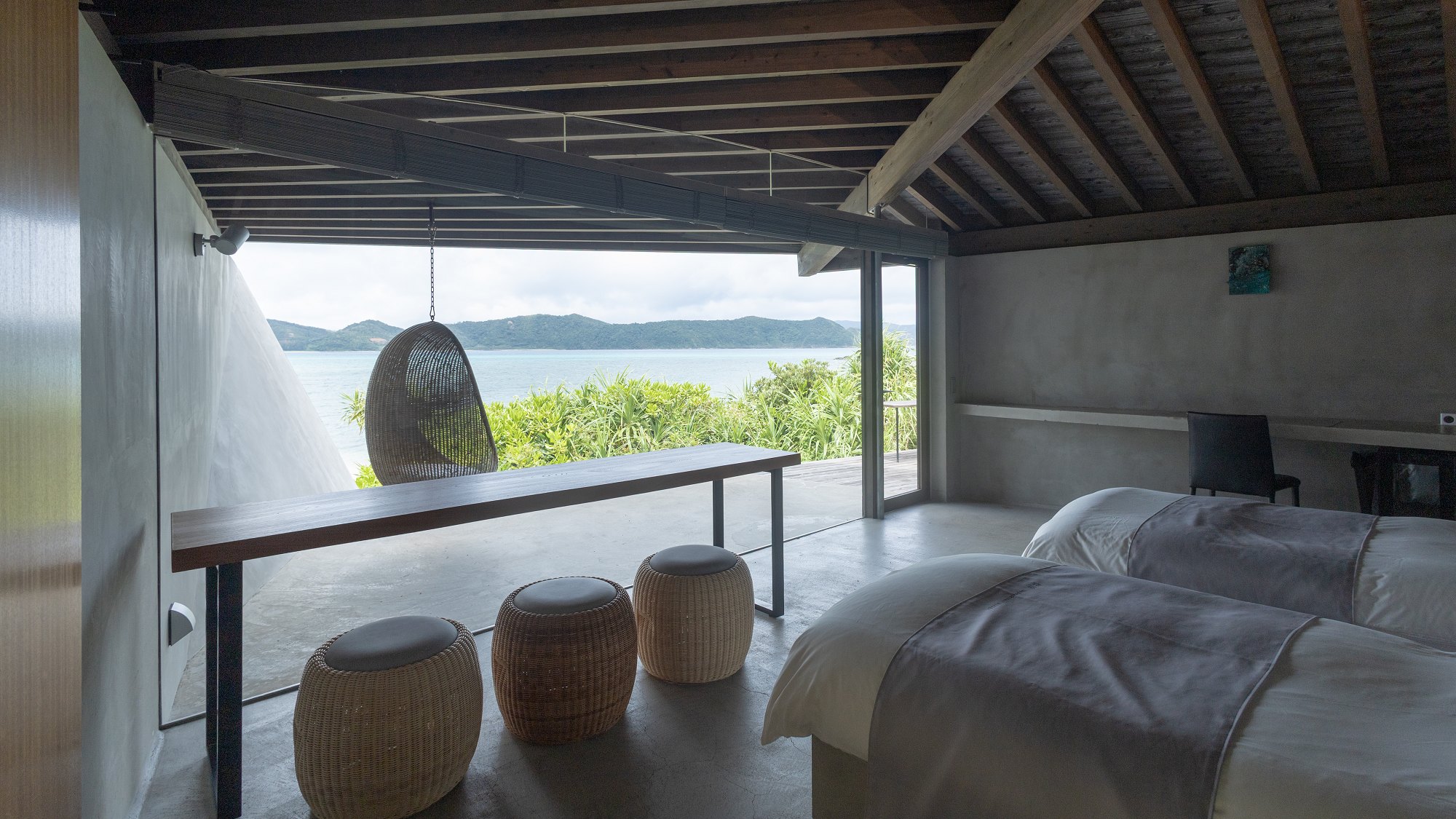 【サネン デラックス ヴィラ・トリプルベッド （シアター付き）】シアター付きヴィラです