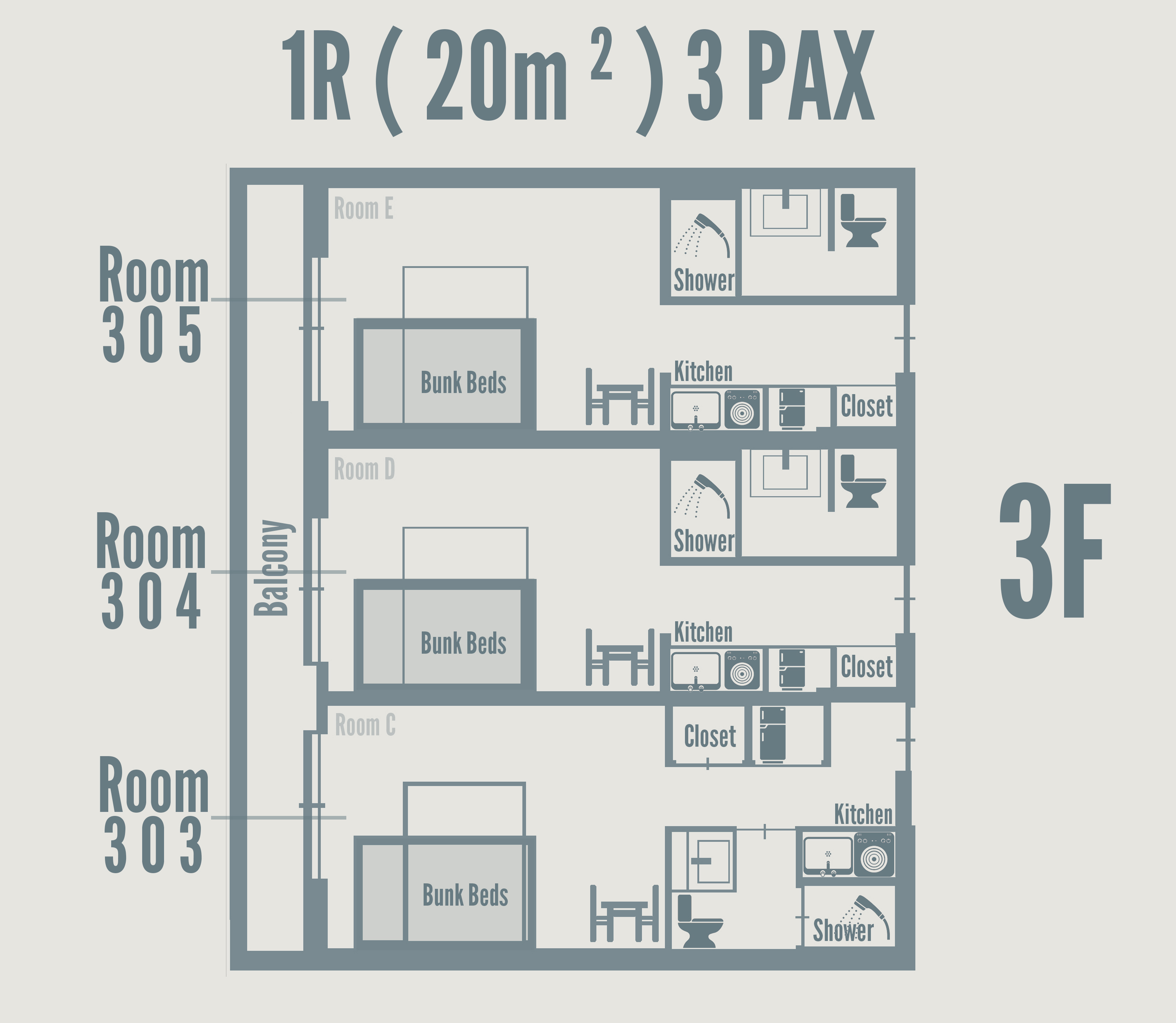 間取り３F３４５