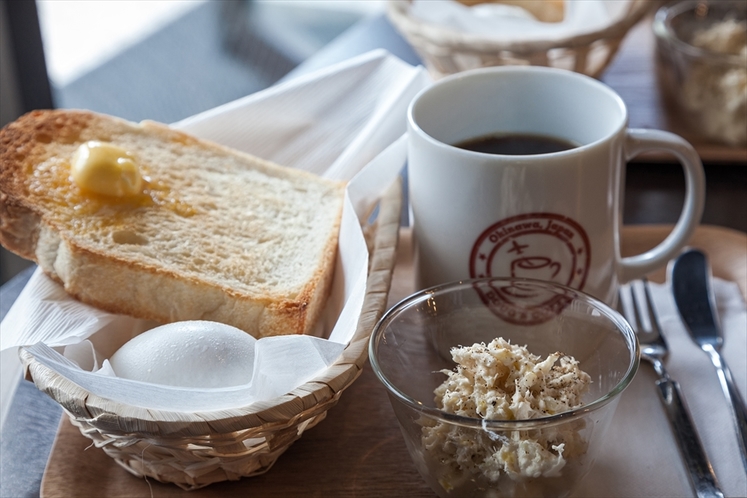 ダグスコーヒー　モーニングセット　宿から車で５分　