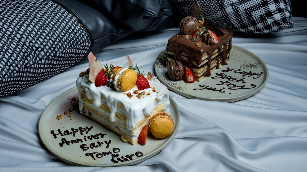 【記念日・サプライズに】あなたの気持ちを形にしませんか？ホテルオリジナルケーキ付き（朝食付き）