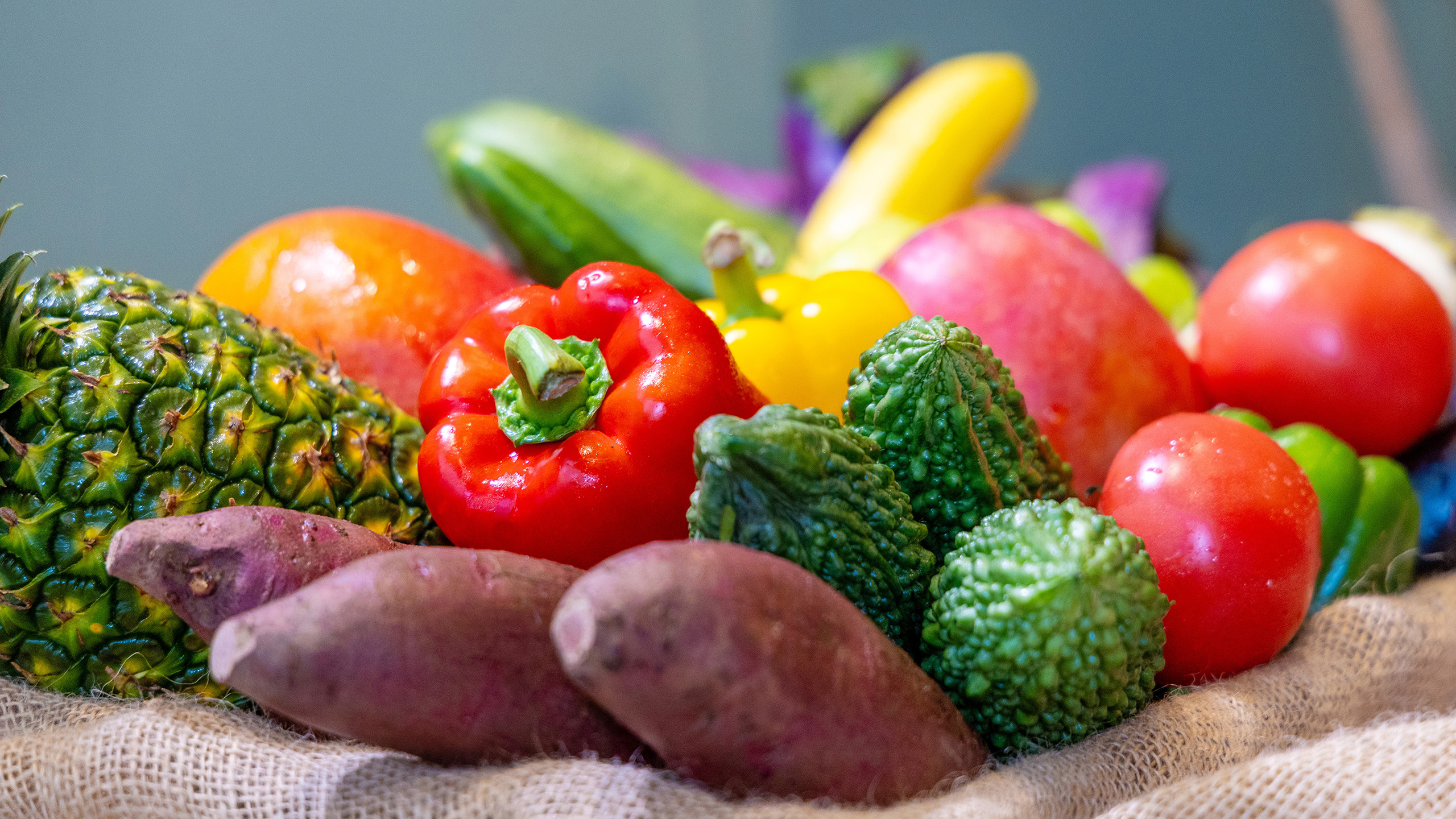 朝カフェごはん美しさの源泉。太陽の恵み、「島野菜」の力