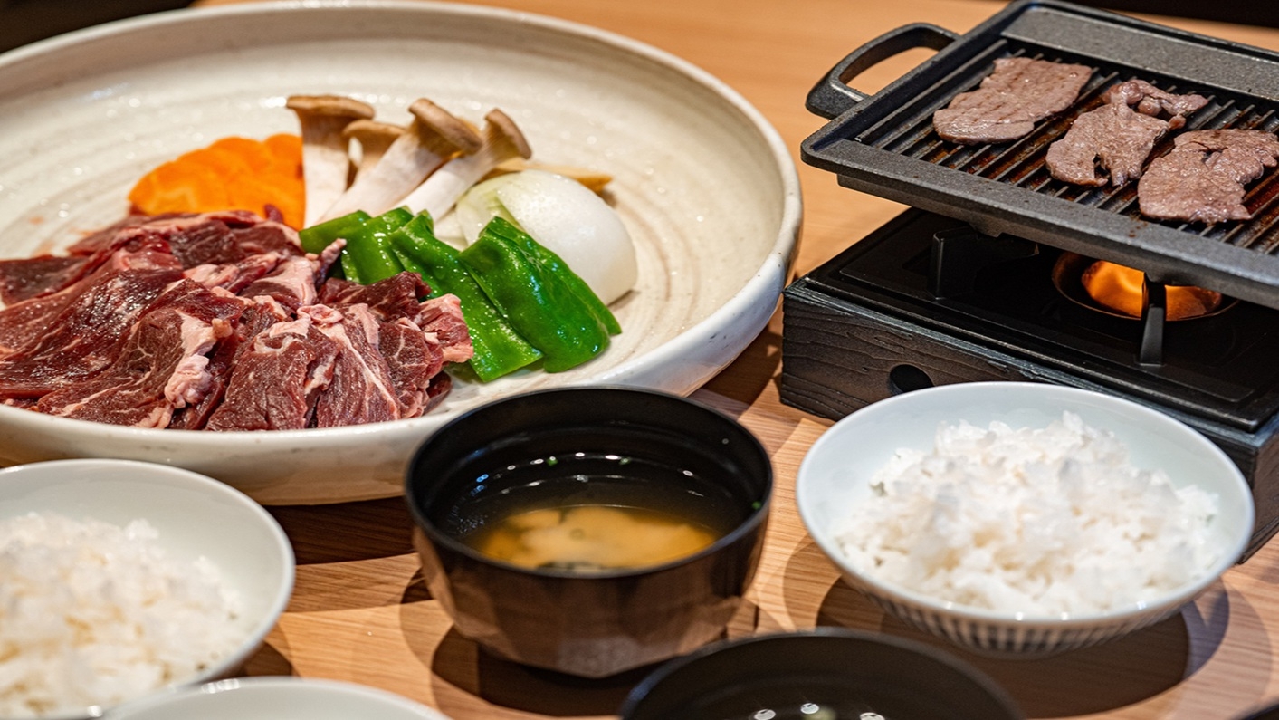 ☆大絶賛☆絶品希少部位鉄板焼きを楽しむ夕食と朝食ビュッフェ2食付き