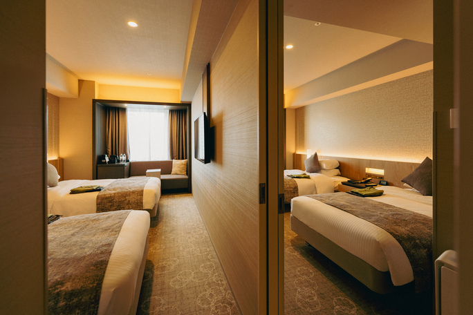 【ベッド4台】コネクティングルーム／56平米・禁煙