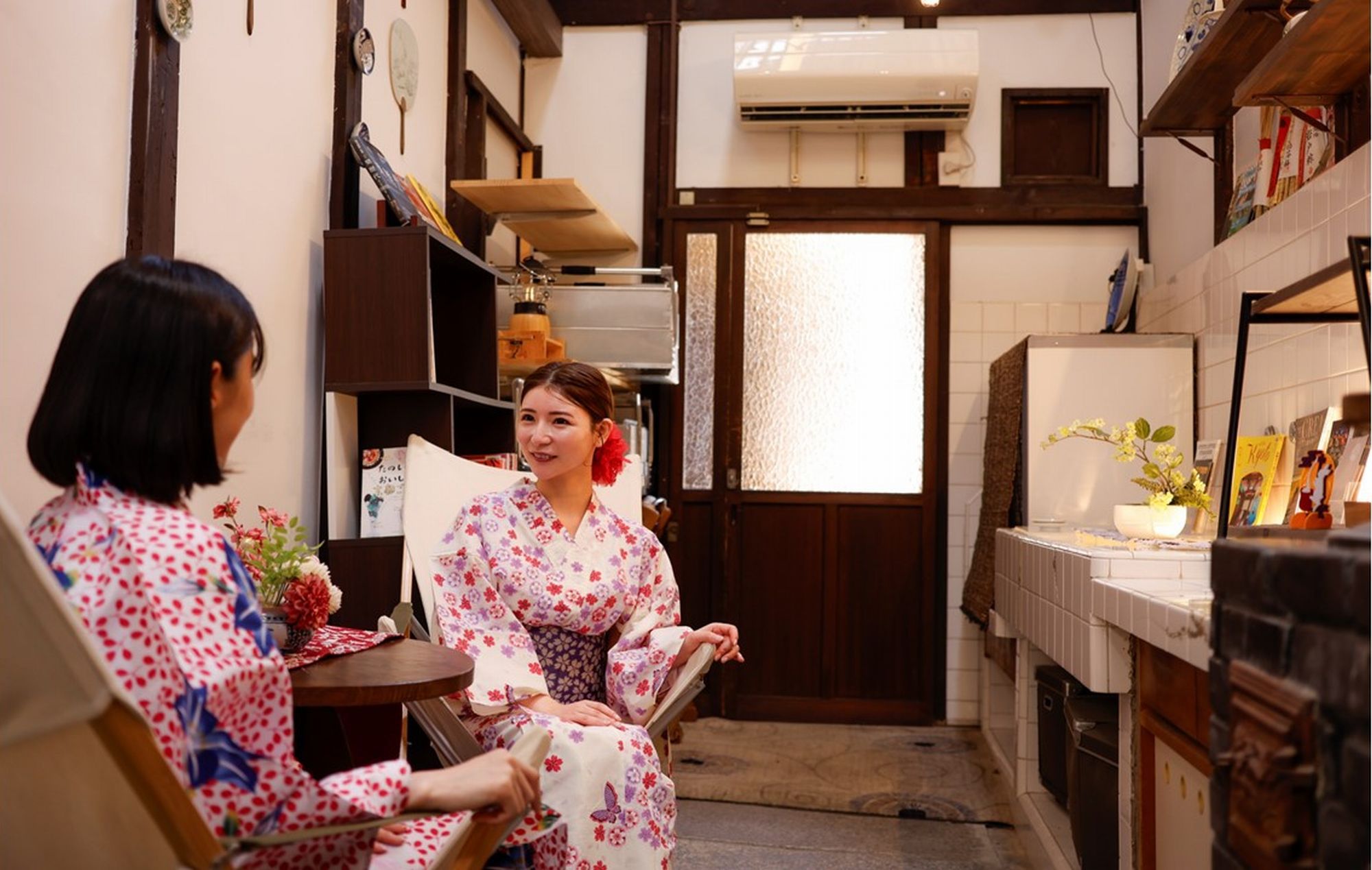 京都を満喫！京町屋ステイ＜素泊まり＞庭付「離れもみじ」と「麻のは」棟★信楽焼きバストイレ禁煙