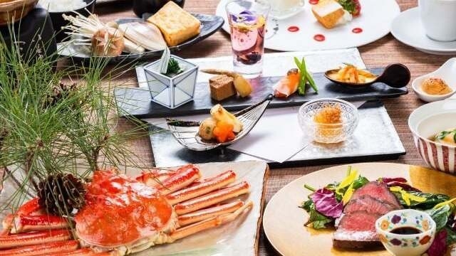 【500食限定】冬の贅沢ご褒美！大ぶり500gズワイガニ＆安曇野の恵みを味わう彩り会席