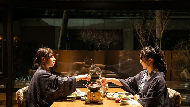 安曇野ダイニング（夕食の様子）