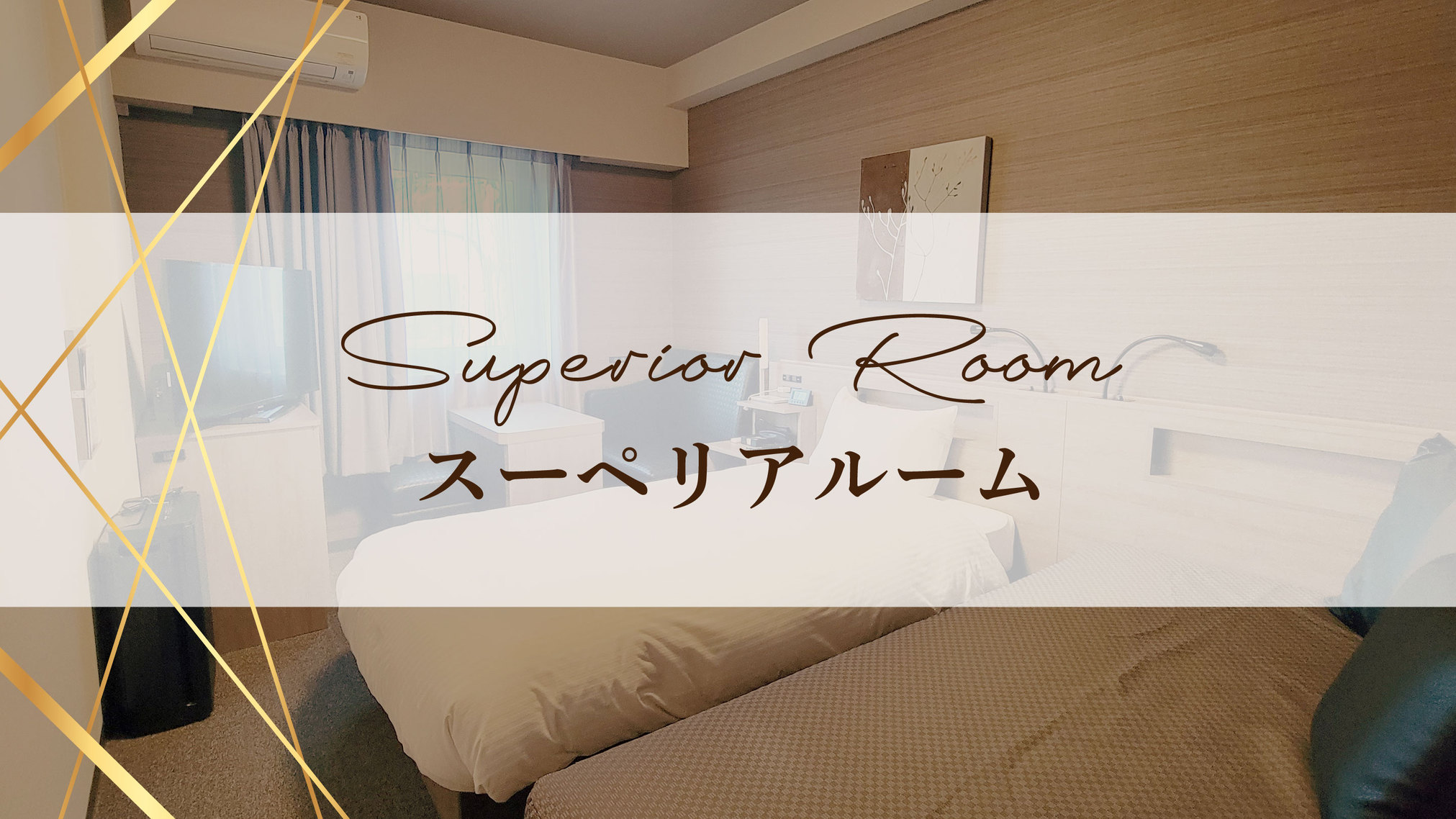 【朝食なし】広いお部屋でのびのび♪スーペリアシングルプラン♪