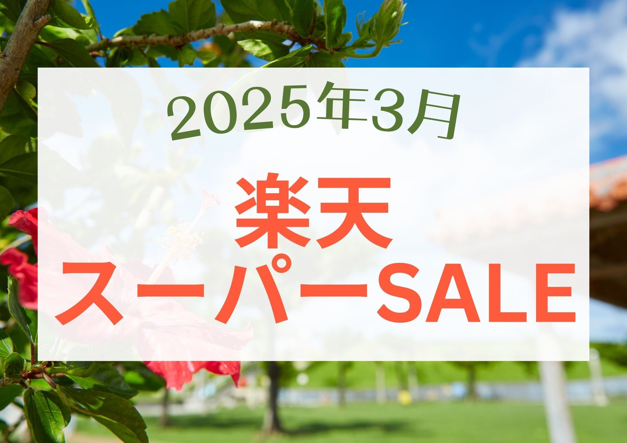 【楽天スーパーSALE】沖縄の春・夏をお得に先取り！（素泊り）