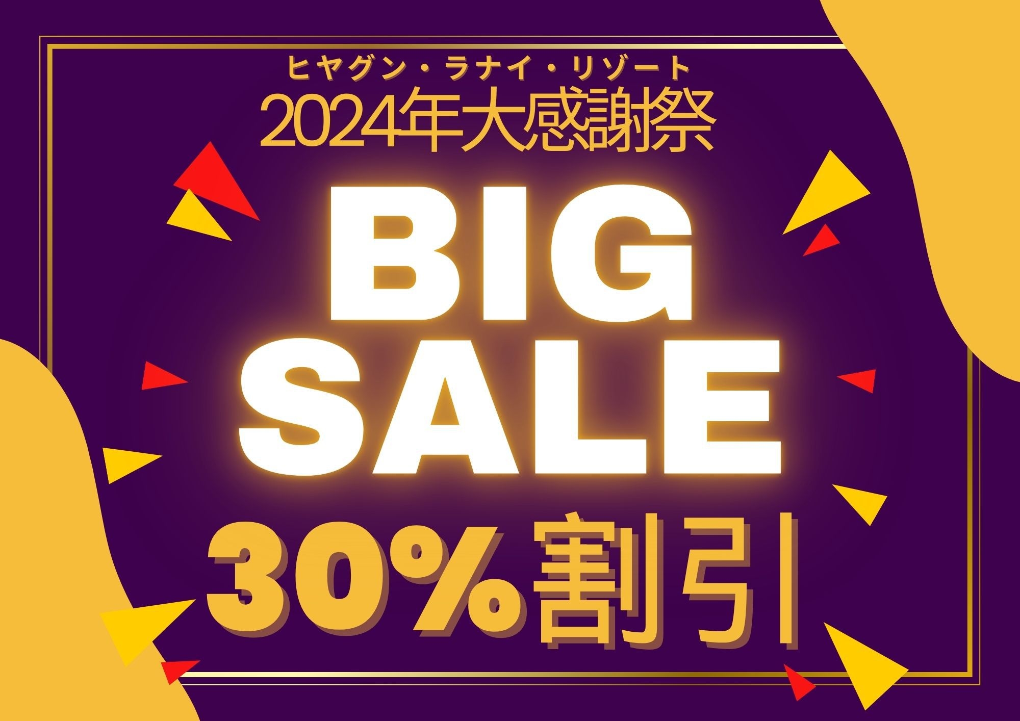 【2024年大感謝祭SALE】★室数限定30％OFF★年内最後のお得なプランです！（素泊まり）