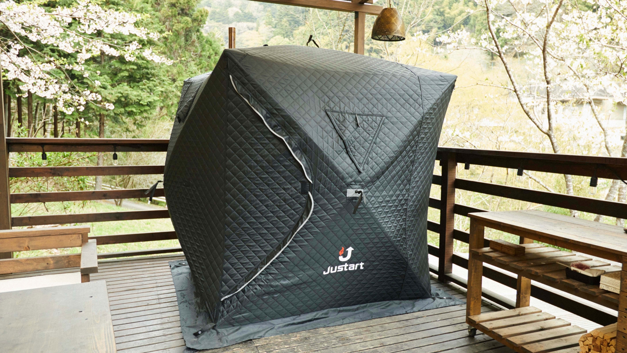 *【SITE_C／オプションサウナ】森に囲まれたプライベートサウナでリフレッシュ体験。