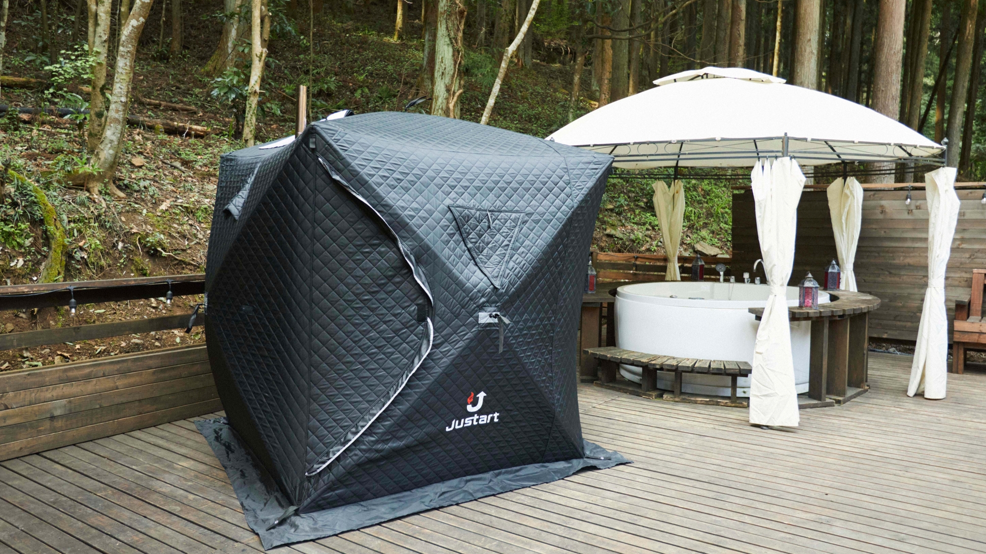 *【SITE_A／オプションサウナ】サイト内でプライベートサウナを楽しめます。