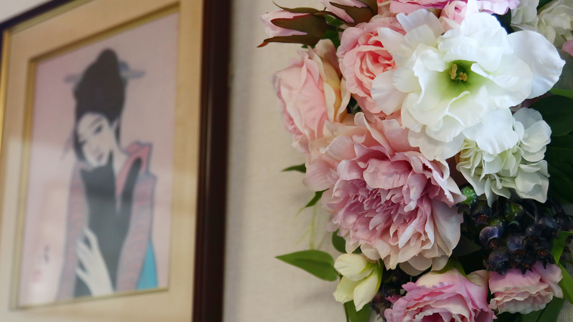 女将のこだわりのお花♪*