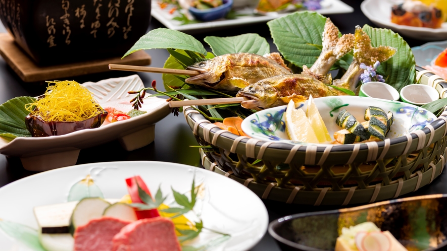 ■夕食一例　山の幸、信州の四季をお楽しみください