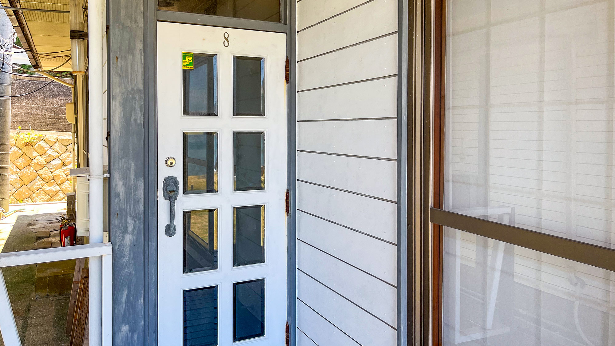 ・【8号和室】プライベート感満載。8号棟専用玄関でゆったり滞在