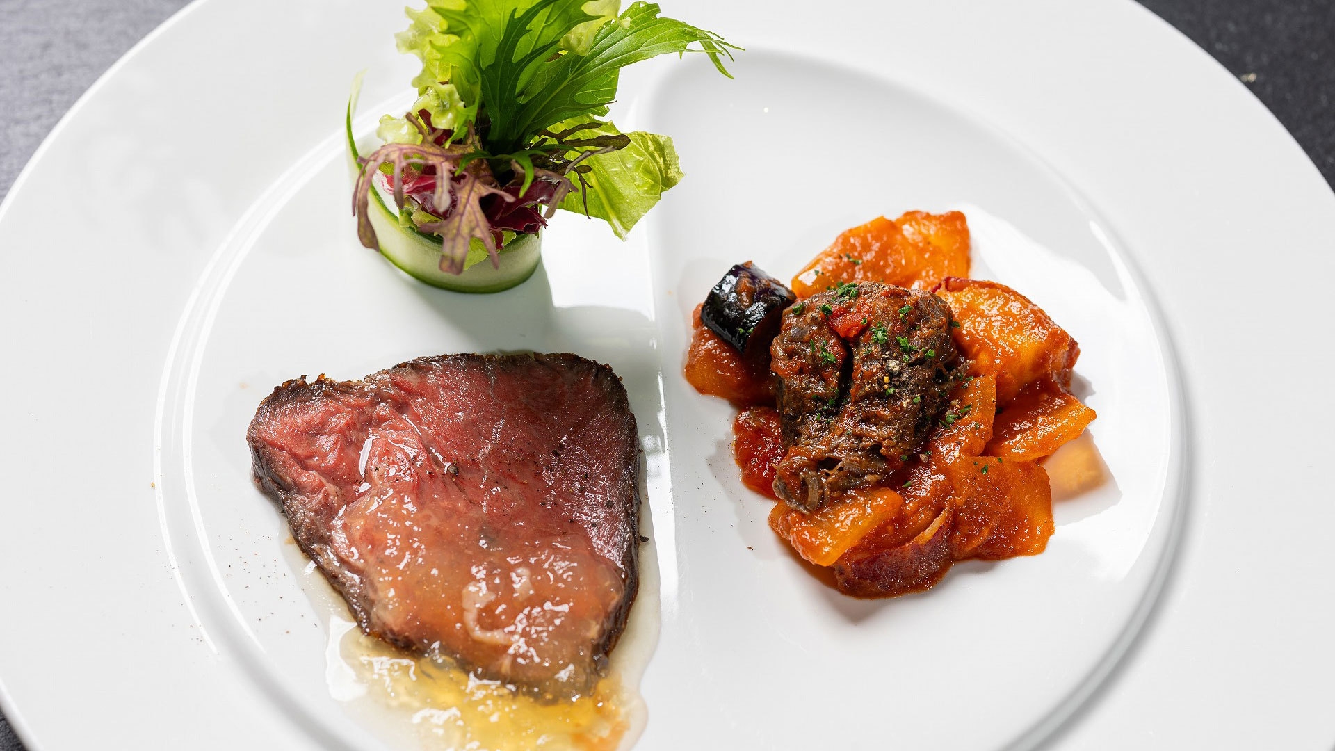 【21時間ゆっくりステイ】夕食17時スタート限定 お肉料理がランクアップ！《2食付/フレンチ懐石》