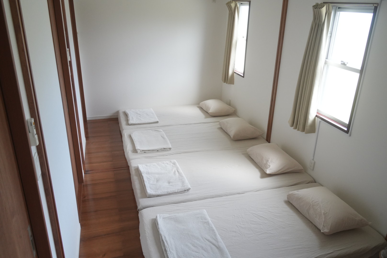 最大4名様まで泊まれる個室