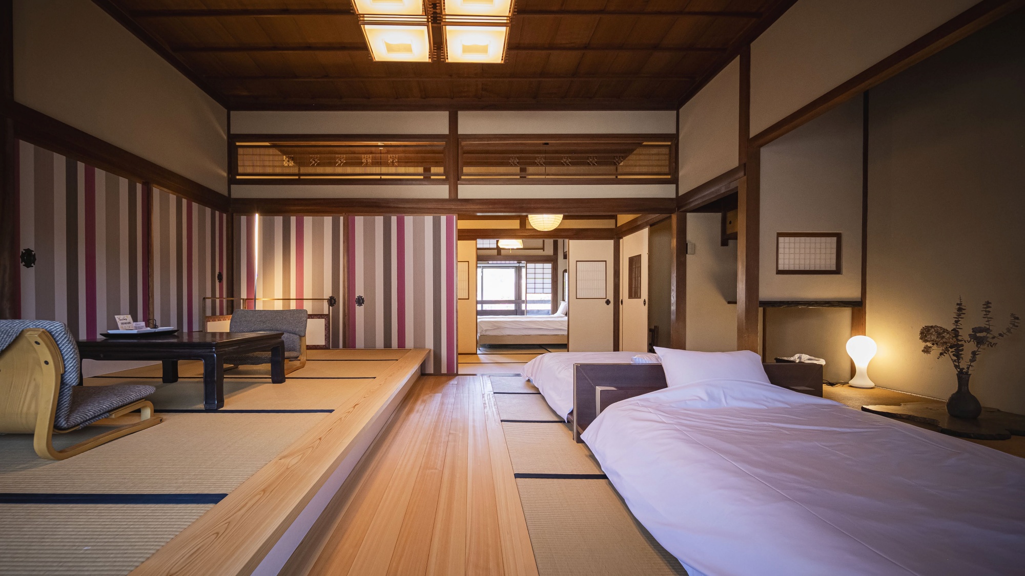 *【客室一例】伝統と機能美が融合した快適な和モダンルーム。