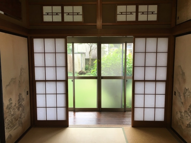 You have a Engawa beside Shouji door.