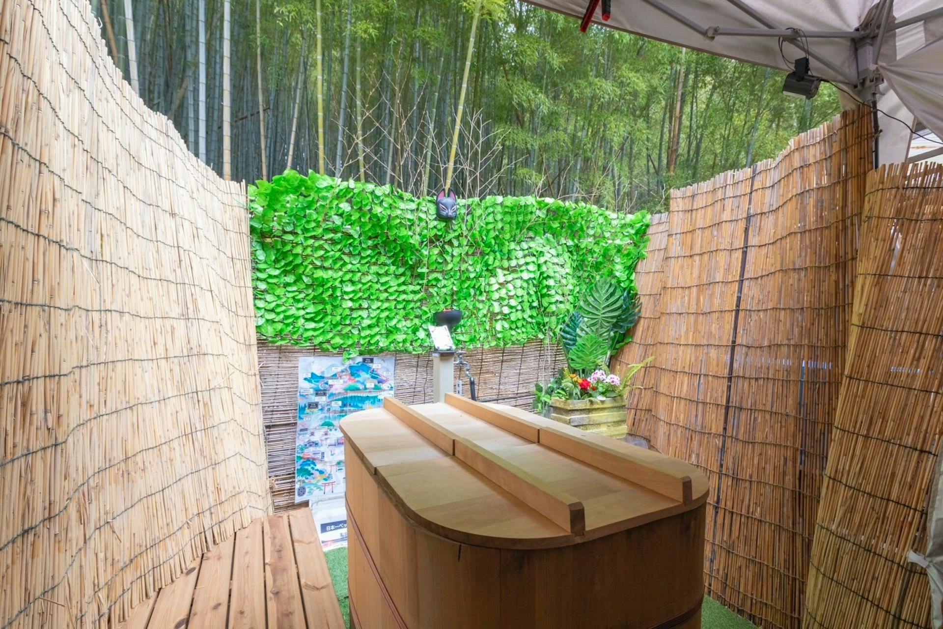 手作り露天風呂ですが空気も綺麗で人気あります。