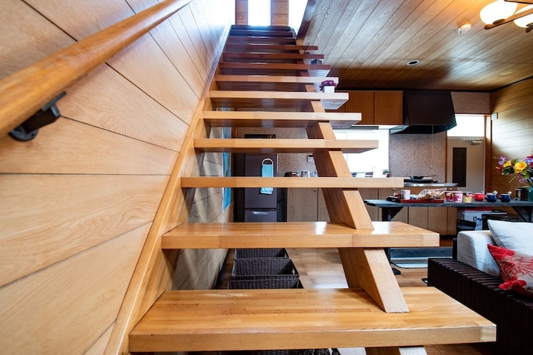 Modern design stairs to the second floor