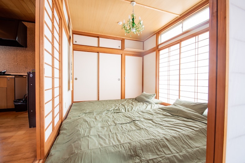 Marvelous chandelier attached to this room too