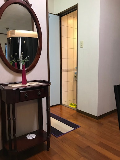 3階の共有フロア&トイレ、洗面所入り口