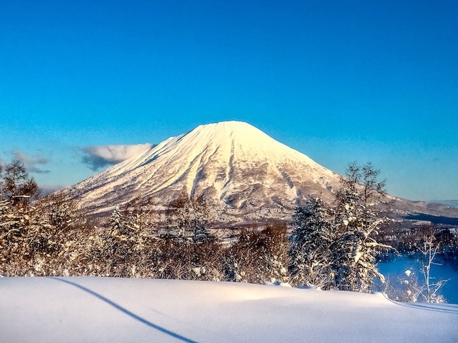 敷地から見る羊蹄山