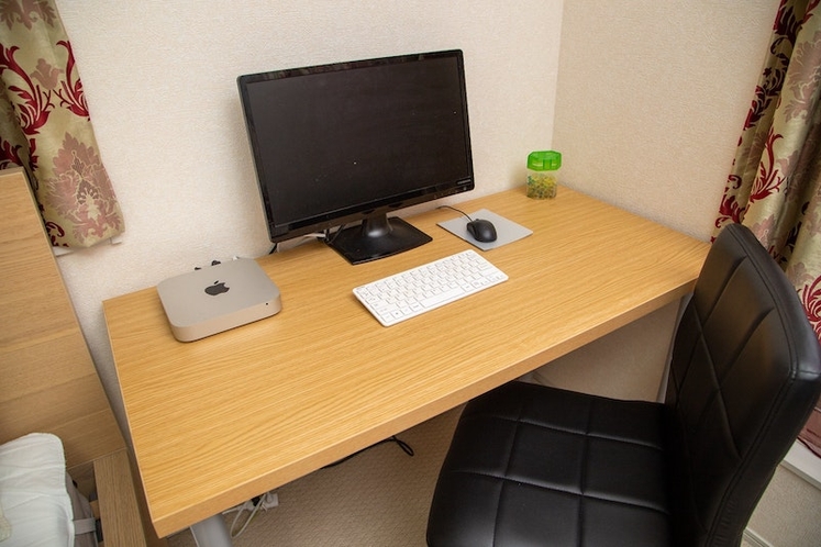 Desk and Computer