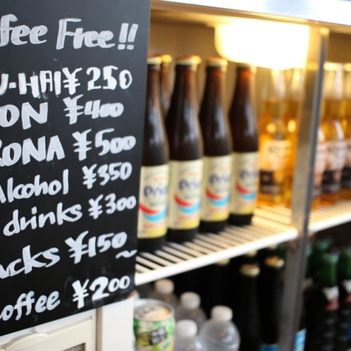 SPICE MOTEL OKINAWAではコーヒーフリー！その他ドリンクも購入できます