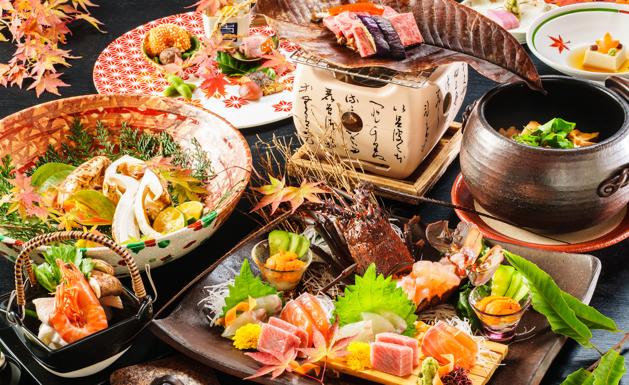 秋の贅zeiの御膳