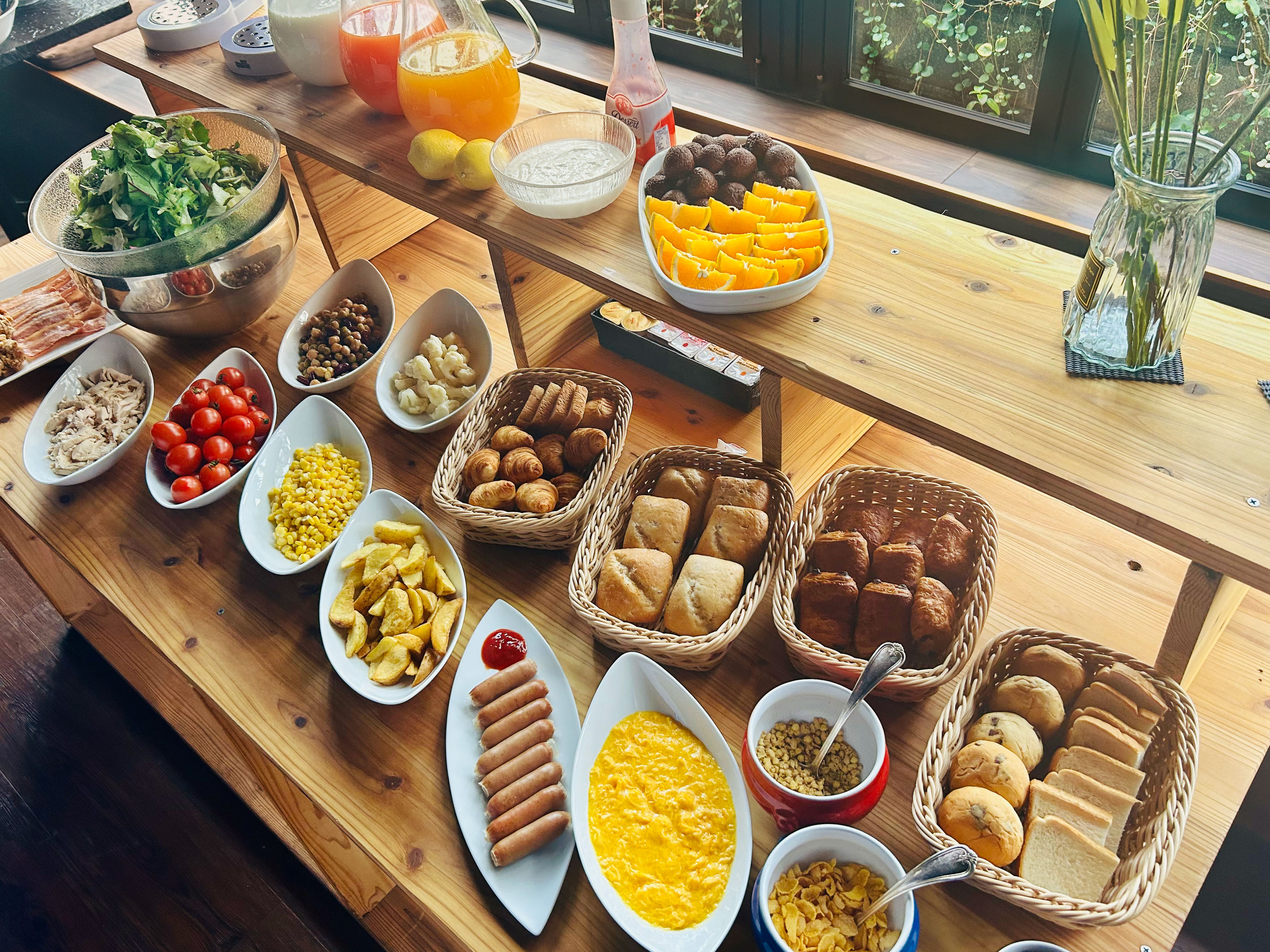 朝食バイキング