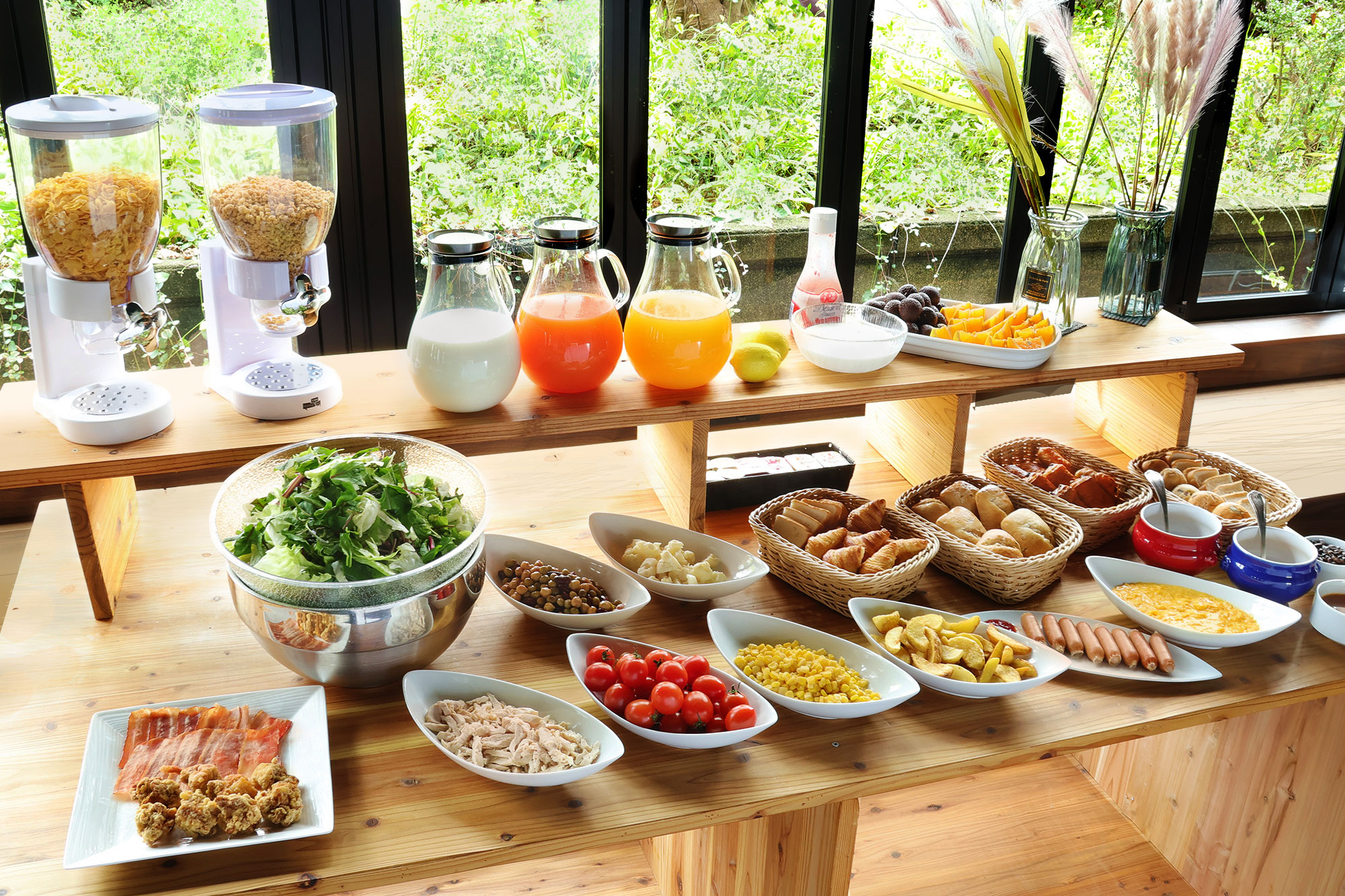 朝食バイキング