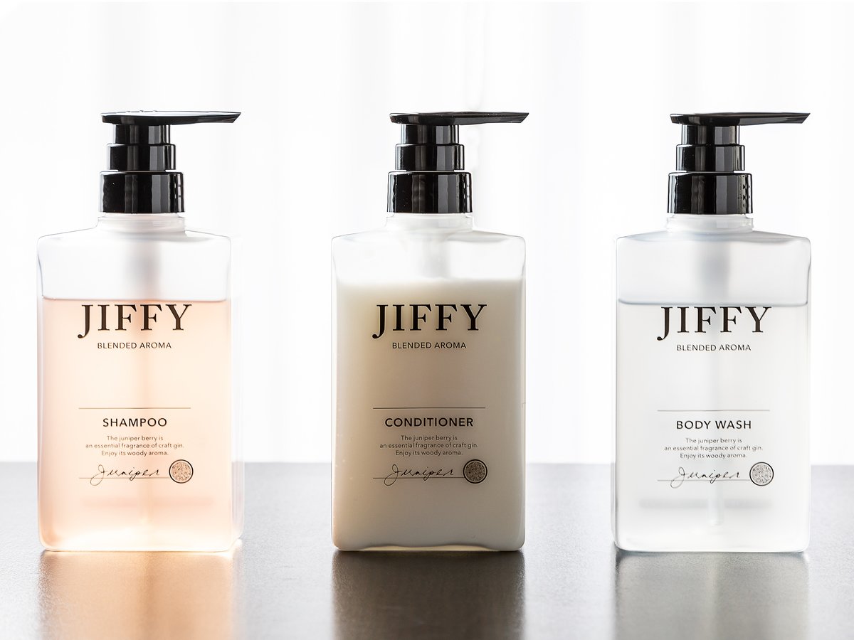 シャンプー、コンディショナー、ボディソープをご用意しております。