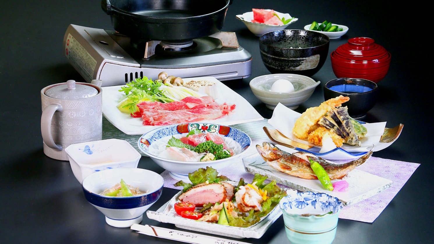 【1泊2食】食べればわかる、ボリューム満点手作りの味。二食付きでこの価格！おもてなしの宿