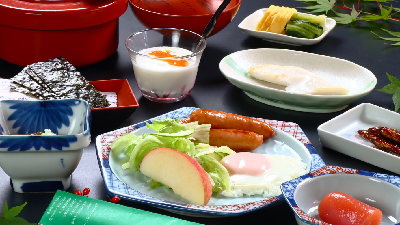 【朝食付】源泉かけ流し温泉＆家庭的な朝ごはん♪しっかり食べて1日スタート〜朝食のみプラン